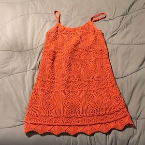 A New Day Coral Knit Dress